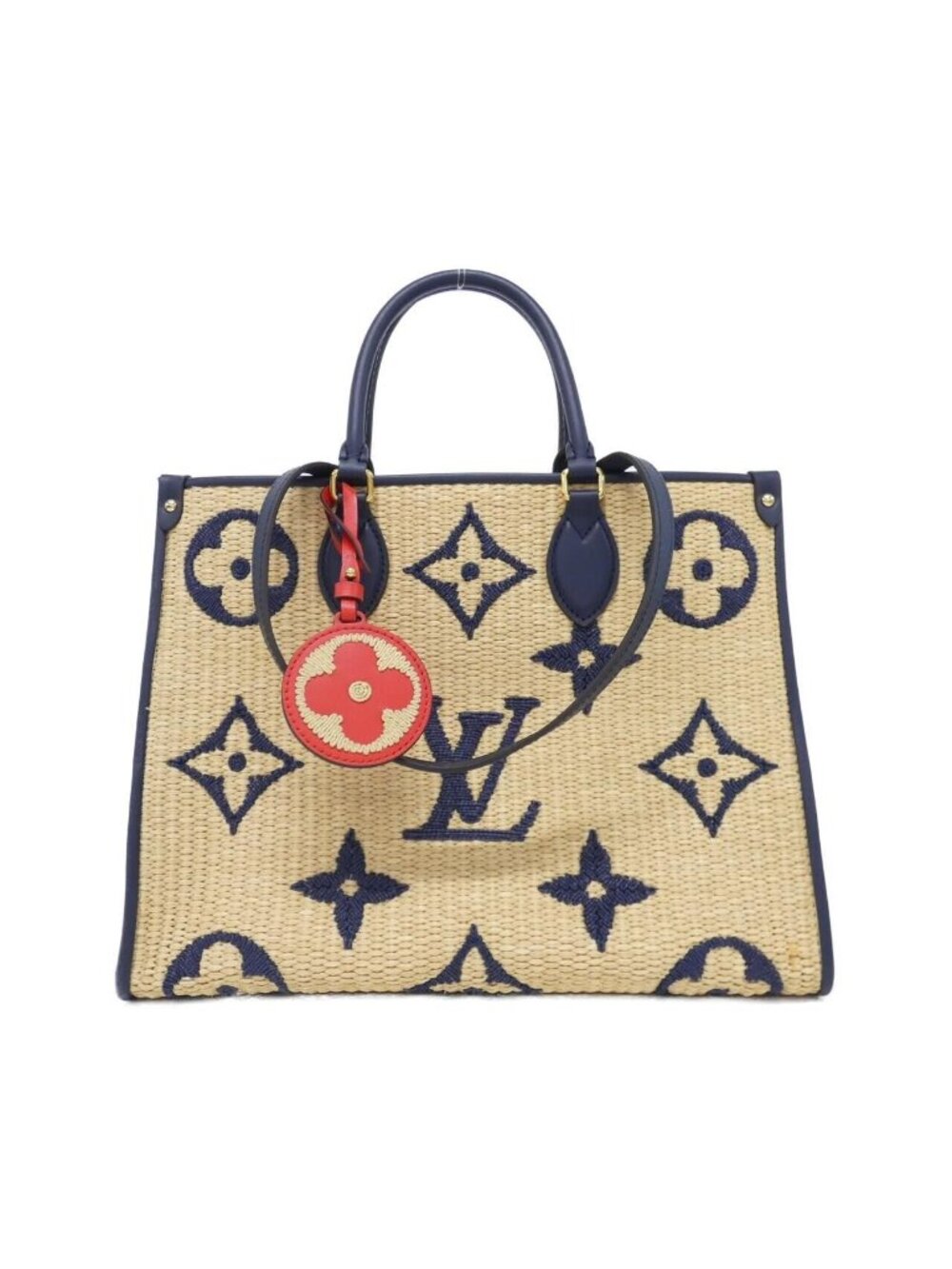 Louis Vuitton Monogram Raffia On The Go MM Bag